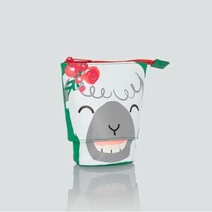 Thirty-One Hide N Peek Pouch - Holiday Llama